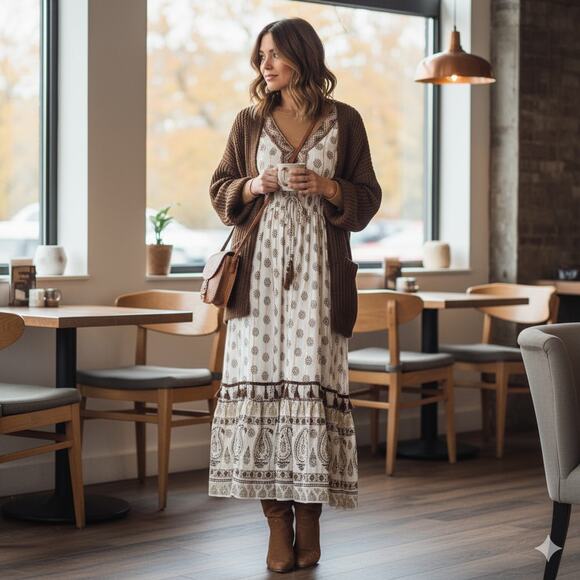 Me 2 Magic Boho Maxi Dress NWT - Picture 1 of 10